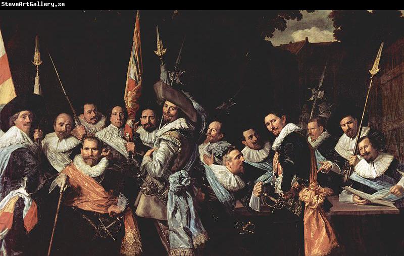 Frans Hals Meeting of the officers of the Kloveniersschutterij in Haarlem.